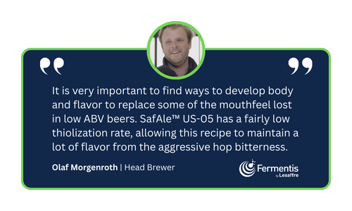 Quote from Fermentis Head Brewer Olaf Morgenroth