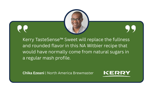 Quote from Kerry NA Brewmaster Chika Ezeani