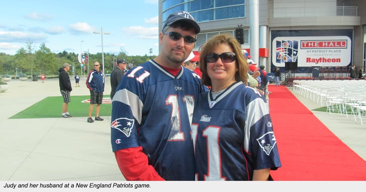 Judy at the Pats