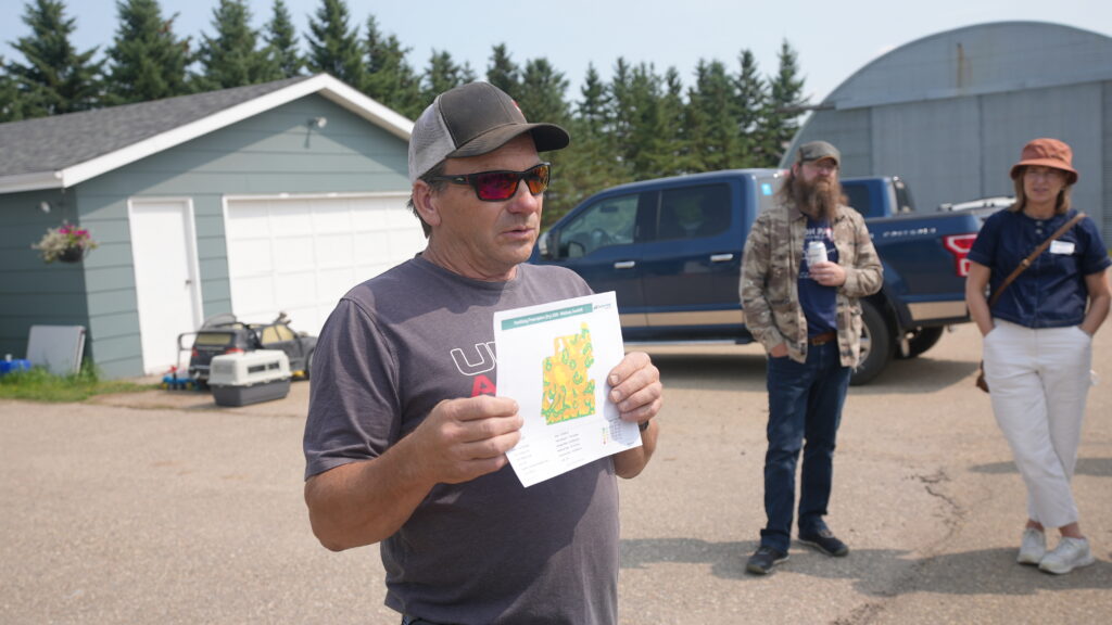 Davidson Brothers Farm explains using GPA to measure water rates in fields.